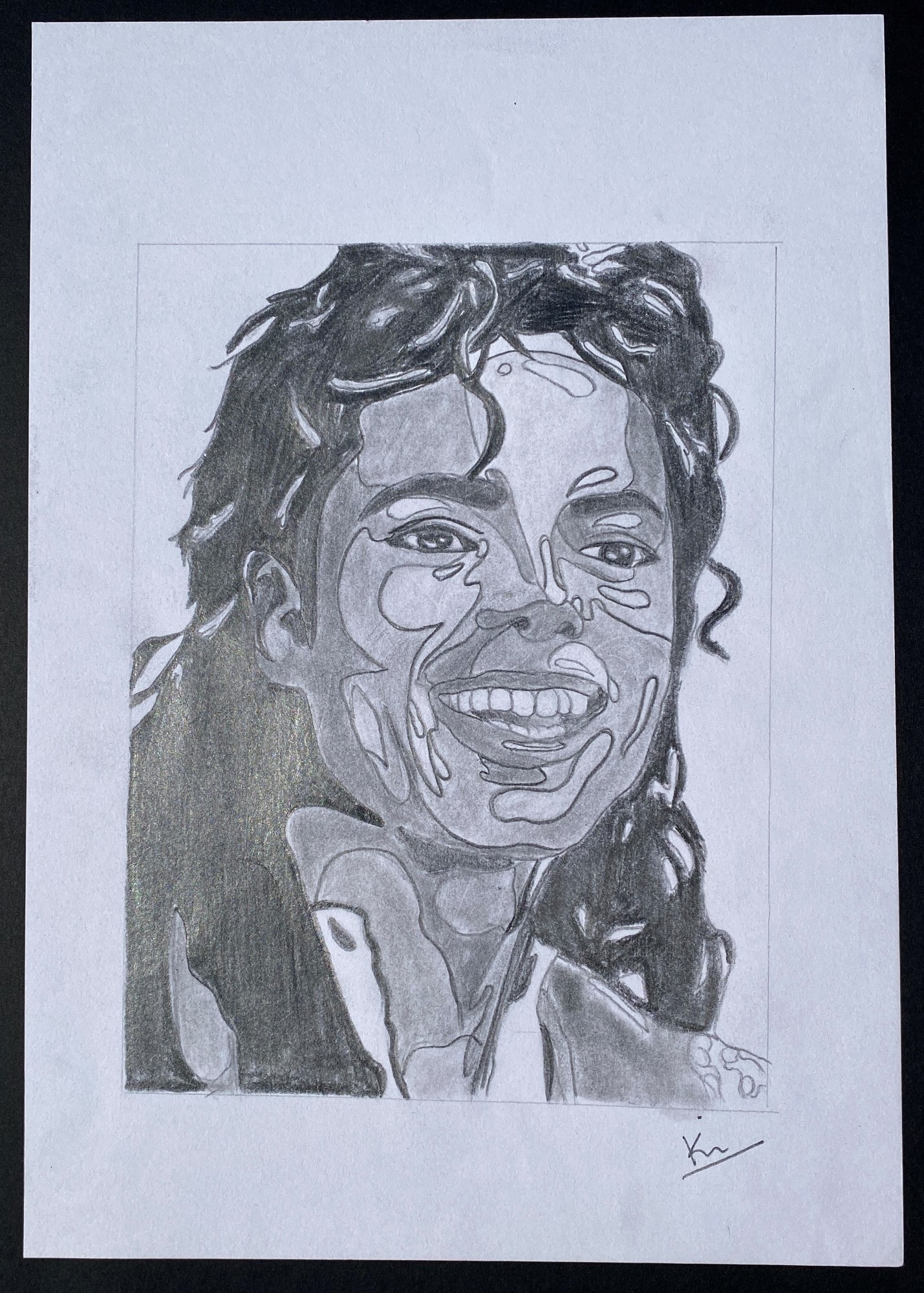 student artwork - Michael Jackson