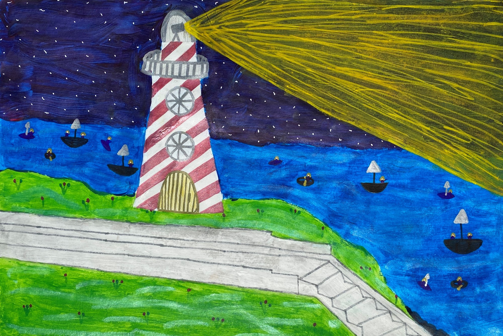 student artwork - lighthouse