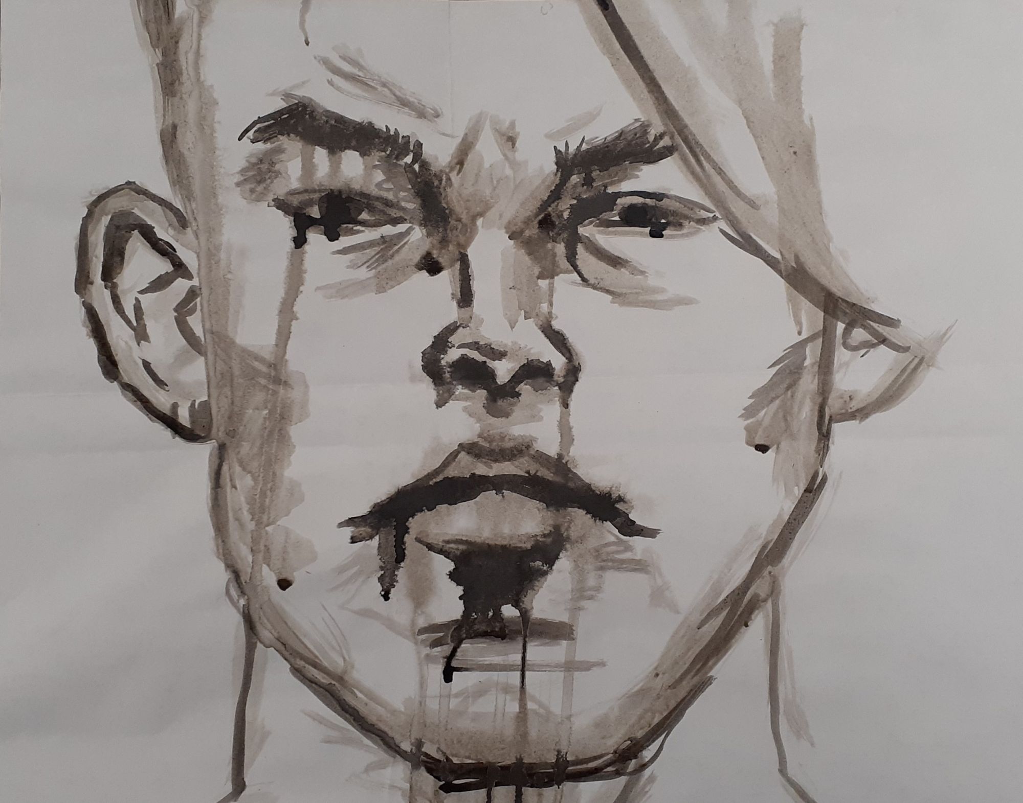 Student artwork - The Face'