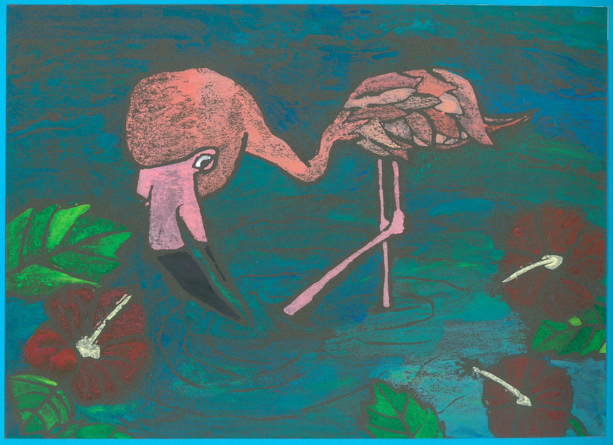Student artwork – Dance floor for flamingo