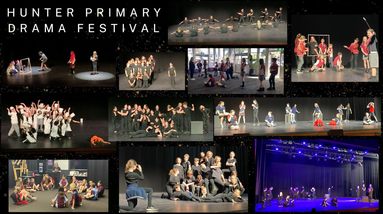 Hunter Primary Drama Festival 2022 collage