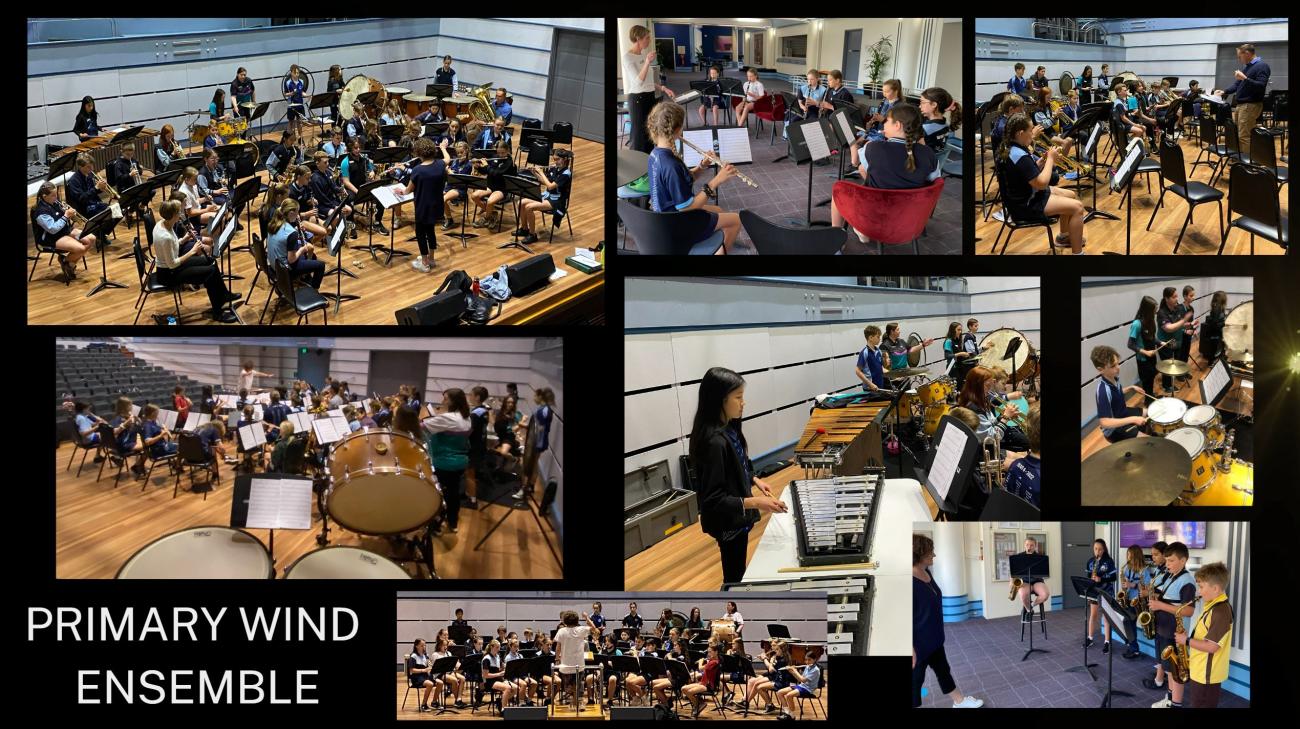 Primary Wind Ensemble 2022 collage