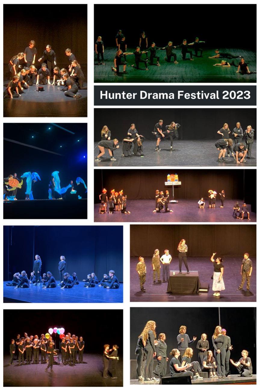 Hunter Drama Festival 2023 photo collage