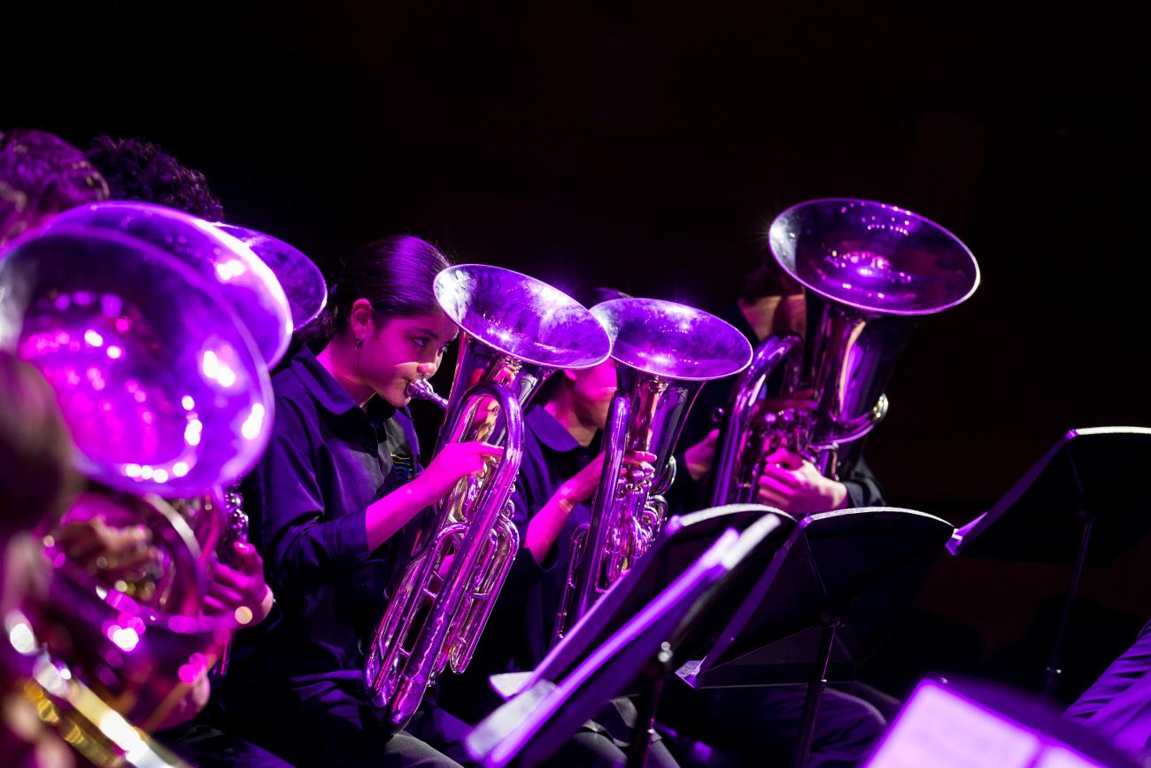 SNPS Symphonic Band performing at the Sydney North West Music Festival.