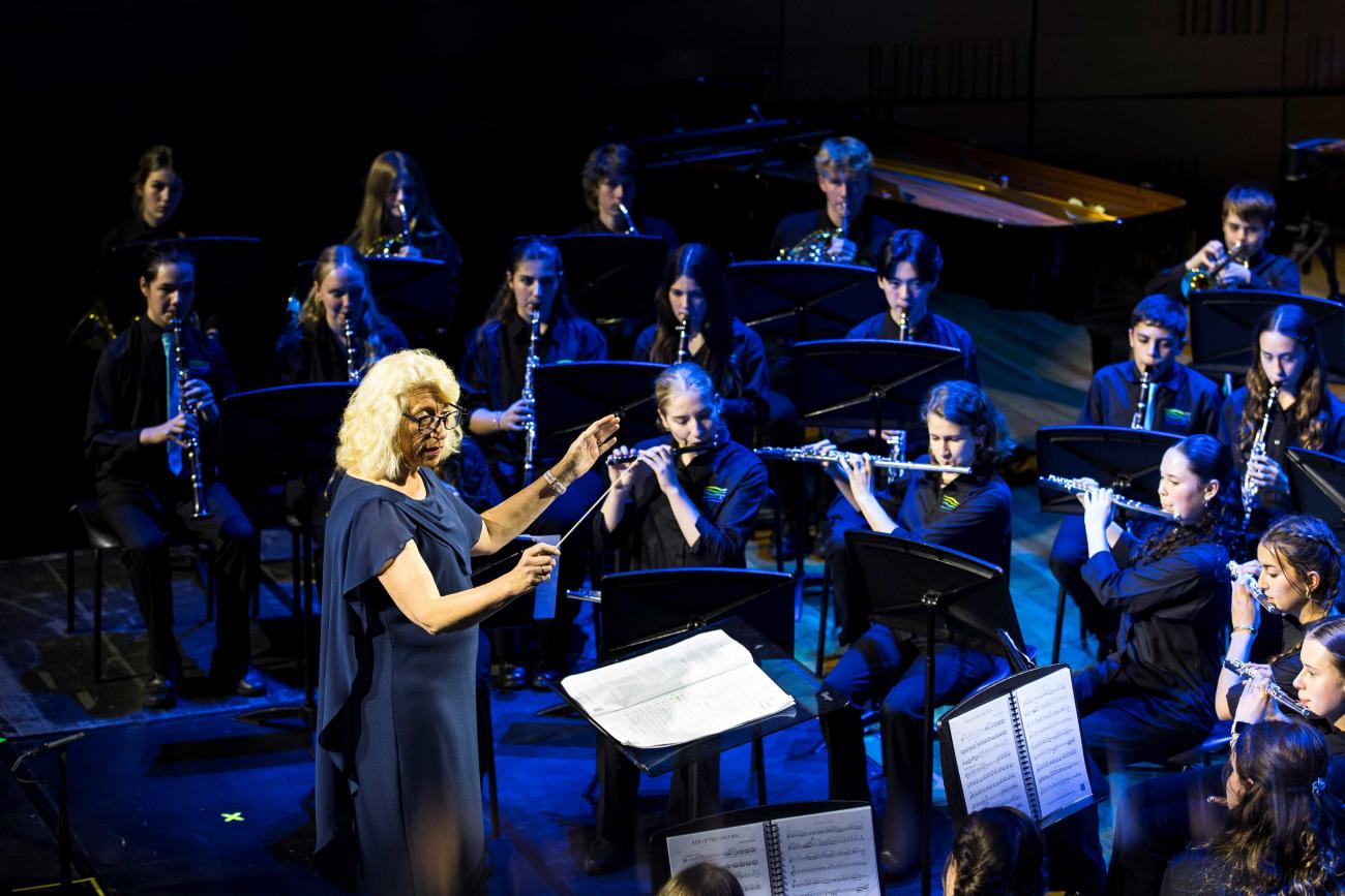 SNPS Symphonic Band performing at the Sydney North West Music Festival.