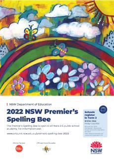 Premier's Spelling Bee poster - 2022