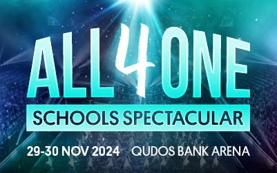 ALL 4 ONE Schools Spectacular 29-30 November 2024, Qudos Bank Arena